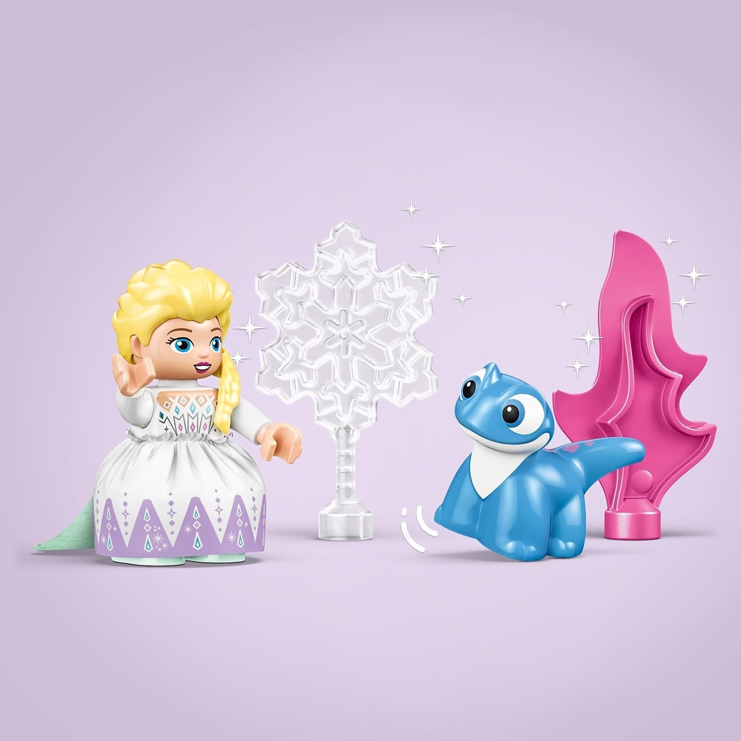 LEGO DUPLO | Disney ELSA og Bruni i den fortryllede skov, isdronning 4 figurer legetøj til 2-årige, førskolegave til piger og drenge 2+ år, baseret på frosne 2 10418 byggesæt Beuche den LEGO-Store