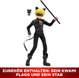BANDAI - Miraculous Mariehøne - 26 cm Mannequin Doll - Motan Noir - Officielt licenseret Miraculous - Motan Noir Artikuleret Dukke - Legetøj fra 4 år og opefter - P50002