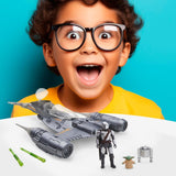 Star Wars Epic Hero Series N-1 Starfighter of the Mandalorian, store actionfigurer og spændende tilbehør til spændende manøvrer, spændende gave actionfigurer Naty Shop