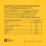 Sprøde småkager med kakao og mørk chokoladecreme, pakke med 14, til opbevaring eller salg (14 x 190 g)