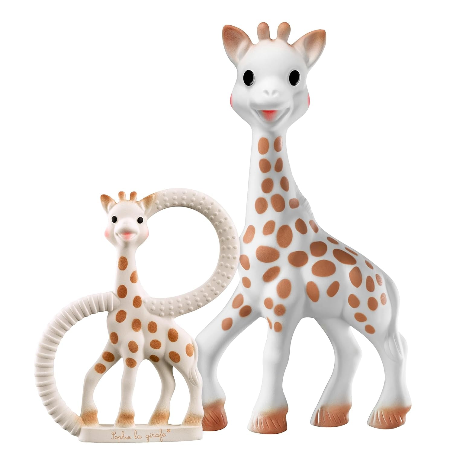 Sophie the Giraffe - Babygaveæske + bidering - 100 % naturgummi - Babyaktivitetssæt - Early Learning Legetøj