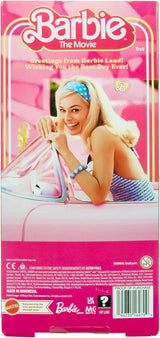 Barbie-dukke Filmdukken i lyserød og hvid kjole og tusindfryd halskæde Margot Robbie samlerlegetøj til 3 år HPJ96