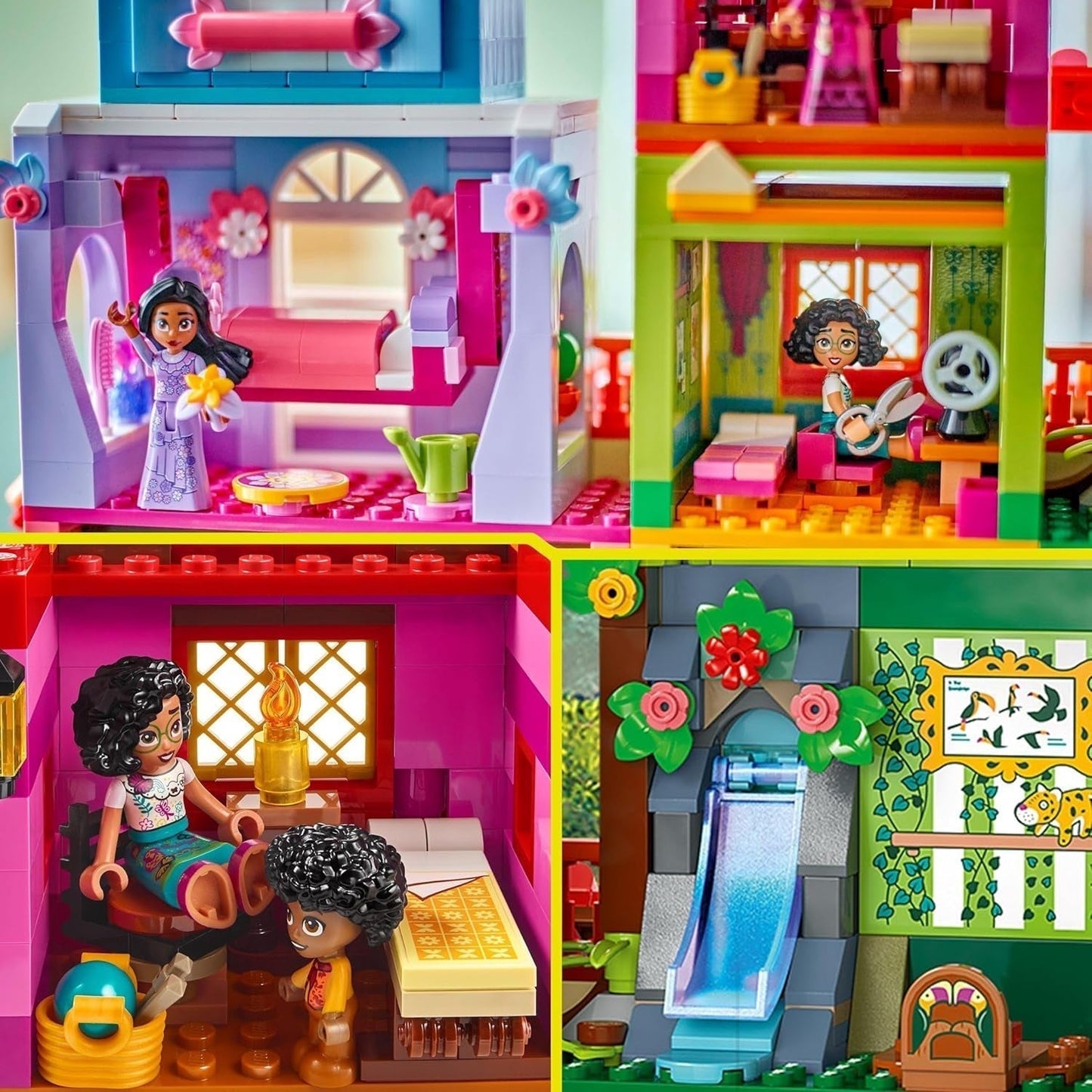 LEGO Ç€ Disney Encanto Magical House of Madrigals Børnedukkehus med Mirabel Legefigur byggelegetøj til piger og drenge fra 7 år 43245 Byggesæt Besuche den LEGO-Store