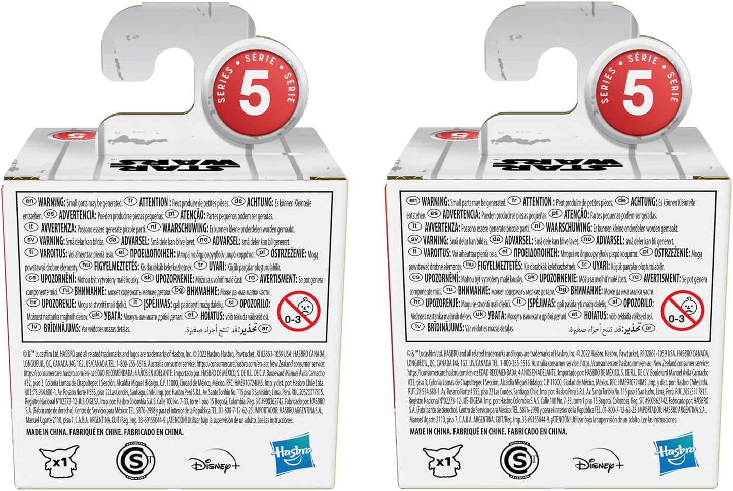 Star Wars Hasbro Bounty Collection Series 5, Grogu Figures 2-pack, Hjelmspil, Peek-a-Boo spil, 4+ år gammelt legetøj, 5,5 cm, Multi, F5941 Action Figures Naty Shop