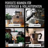 - Kaffeebohnen 2kg - Ekstra langsom geröstet - Wenig Säure und Bitterstoffe - Barista-Qualität - Finest Cream - Bedste Espresso für Fullyautomaten - 4 x 500 g