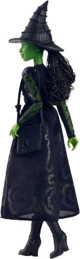 Mattel Wicked Elphaba modedukke og tilbehør med grøn hud, sort flettet hår, forskellige mulige positurer og udvidelig boldkjole, HXT62, [Multicolor] Naty Shop Dolls