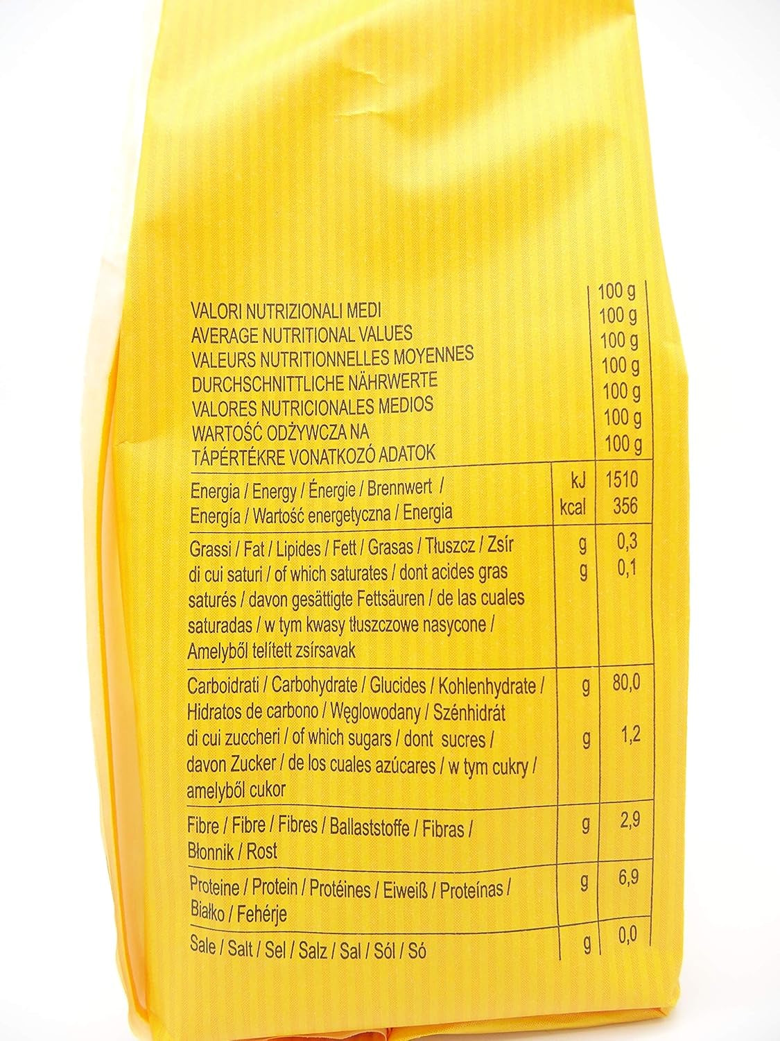 Dialsi stjerneformet pasta, glutenfri majs- og rispasta, bronzebrændt, 100 % italienske ingredienser, ingen tilsætningsstoffer, tilberedes på 8-9 minutter, 300 g pakke