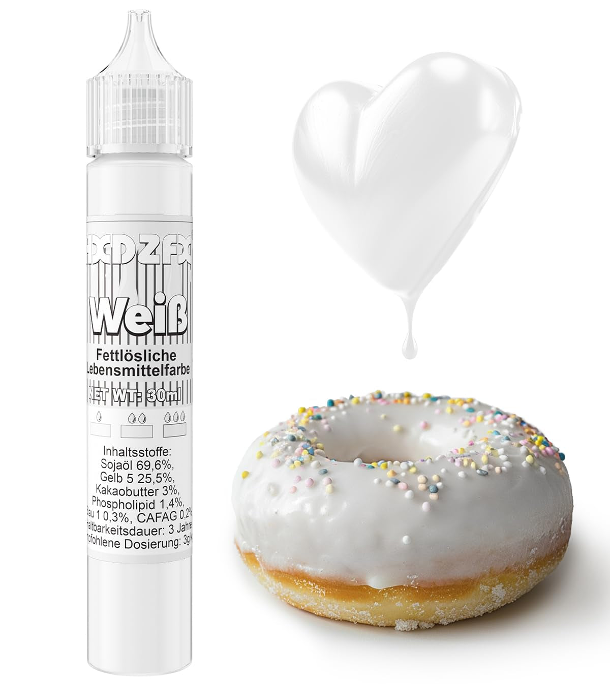 Fedtopløselig madfarve - 30 ml koncentreret oliebaseret madfarve til chokolade madfarvesæt til kagedekoration, fondant, smørcreme, bagning, håndværk (marineblå)