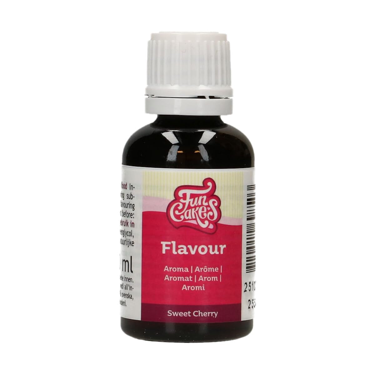 Funcakes Flavors Süße Kirsche Lebensmittel Aroma Flüssig - 30 Ml - Intensives Aroma - Alkoholfrei Und Halal - Lebensmittelaroma Gesmack Für Backen, Glasuren, Teigen, Eiscreme Und Soßen Sweeteners Naty Shop Standardtitel