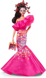Day of the Dead Barbie Doll - begrænset udgave med traditionel kjole og smykker, inkluderer stativ og samlercertifikat, for samlere og fans fra 6 år og opefter, HJX14