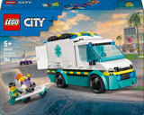 LEGO City Ambulance - legetøj med 2 minifigurer (skateboarder og chauffør) - pædagogisk legetøj til drenge og piger fra 5 år - fødselsdags- og feriegaveideer 60451 Byggesæt Besuche den LEGO-Store
