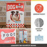 Nostalgic-Art Retro opbevaringsboks XL, 4 l, Hundemad - gaveidé til hundeejere, opbevaringsboks til tørfoder, vintage design Madopbevaringsbokse Naty Shop