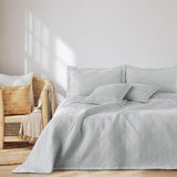 Ameliahome Sengetæppe 170X210 Cm Dobbeltsidet sengetæppe Ultrasonic Quilting Polyester Ophelia Mørkegrønne senge og tæpper Besuche den AmeliaHome-Store Ophelia Silver 170X210 Cm