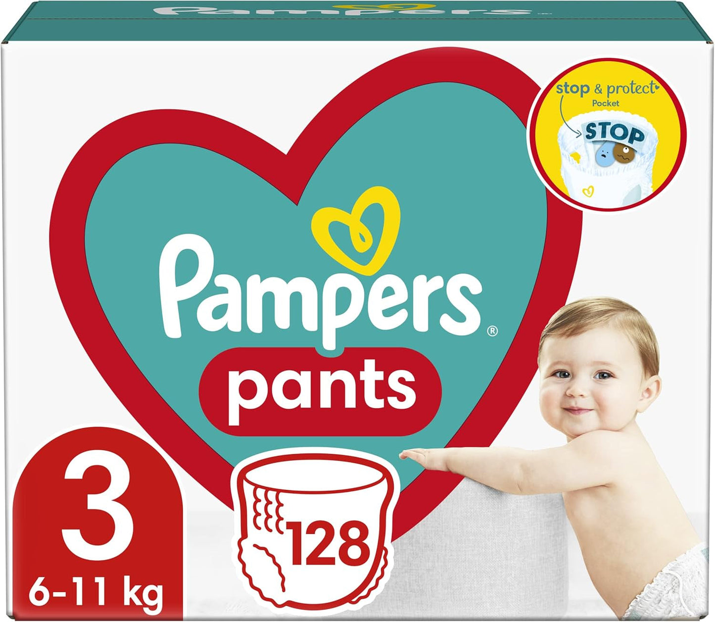 Pampers (gammel version), Bukser Drenge/Piger 4 176 stk.