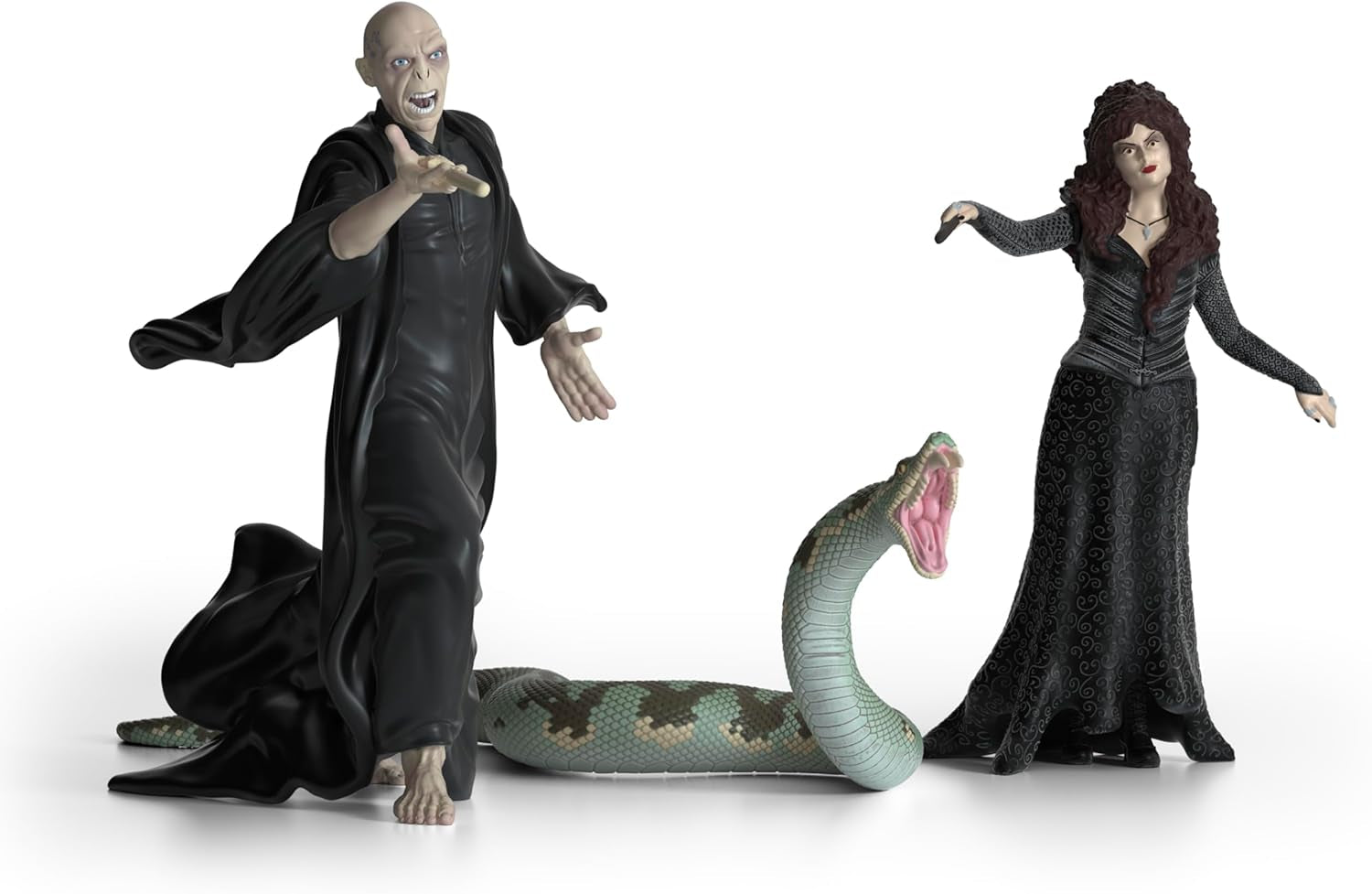 Schleich 42684 Lord Voldemort, Nagini & Bellatrix Lestrange, Fra 6 år, HARRY POTTER - legefigur, 21 X 16 X 18 cm Actionfigurer Naty Shop Standardtitel