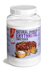 Natürliches Erythrit - Kristallzucker | 10G = 7G Zucker | Natürlicher Zuckerersatz - 0 Kalorien - 0 Glykämischer Index - Keto Und Paleo - 0 Netto-Kohlenhydrat - Kein GVO - Castello siden 1907-1Kg Sødemidler Naty Shop 1 Kg (1Er Pack)