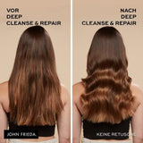 John Frieda - Deep Cleanse & Repair Mask / Treatment - Indhold: 250 ml - Med hampfrøolie + nærende avocado - Beroligende hårmaske til beskadiget hår Naty Shop hårmaske
