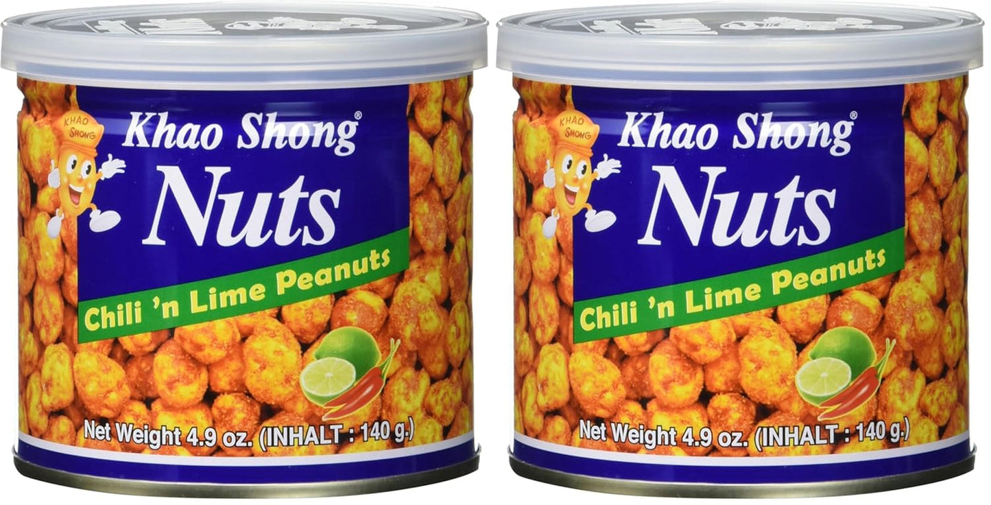 Khao Shong stegte grønne ærter med wasabi, sprøde ærter i en krydret dej, et fedtfattigt alternativ til nødder, medium krydret, 1 dåse på 140 g | 140 g (1 pakke)