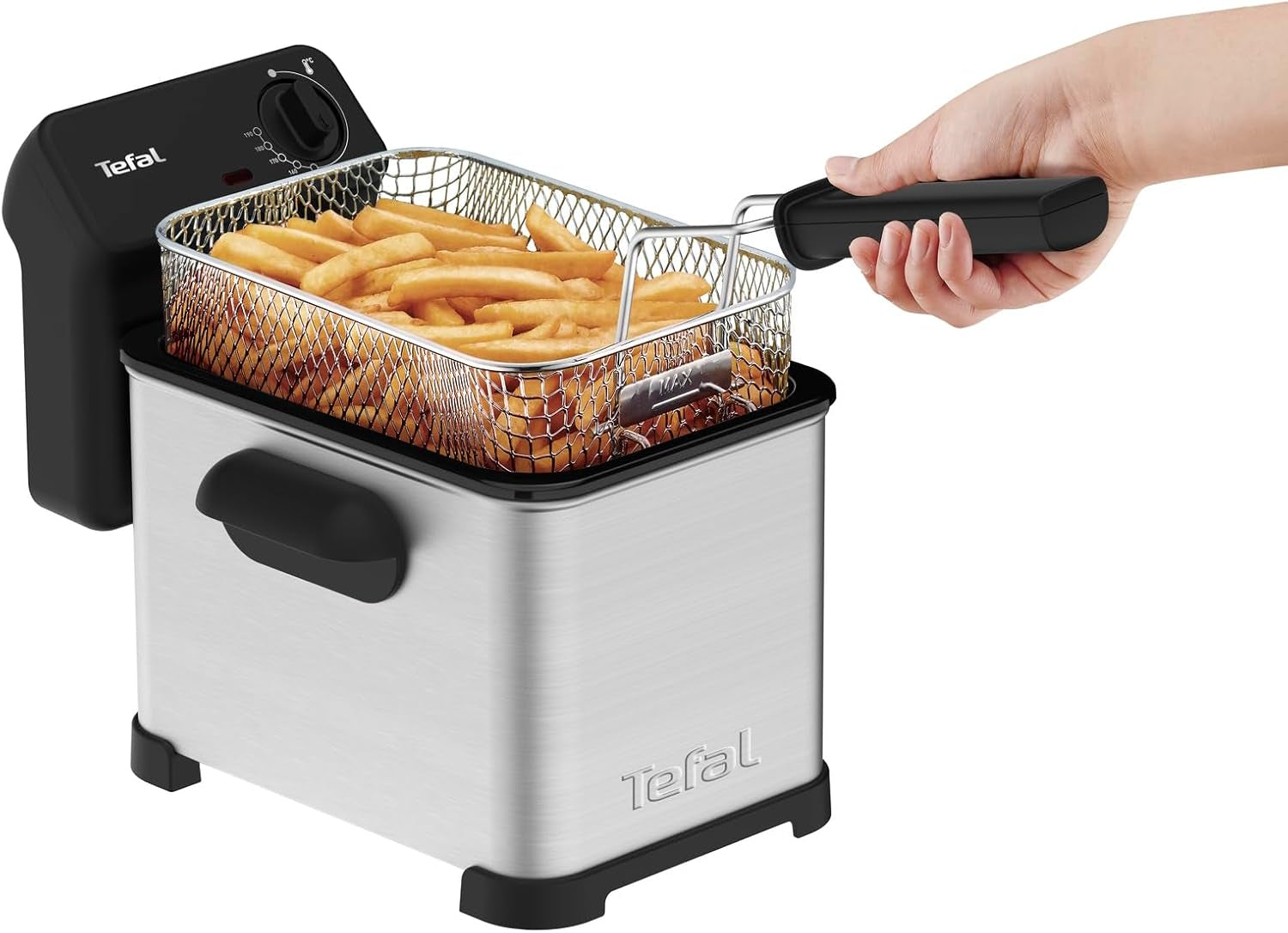 Tefal Family Pro Access 4.0L, 3000 Watt, semi-professionel, med olie, aftagelig olietank, kølezoneteknologi Hvidevarer Naty Shop