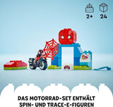 LEGO DUPLO Marvel Spins Motorcykeleventyr, Fantasy-legesæt til tv-serien Spidey og hans supervenner, pædagogisk legetøj at bygge og genopbygge til børn fra 2 år og derover 10424 Byggesæt Besuche den LEGO-Store