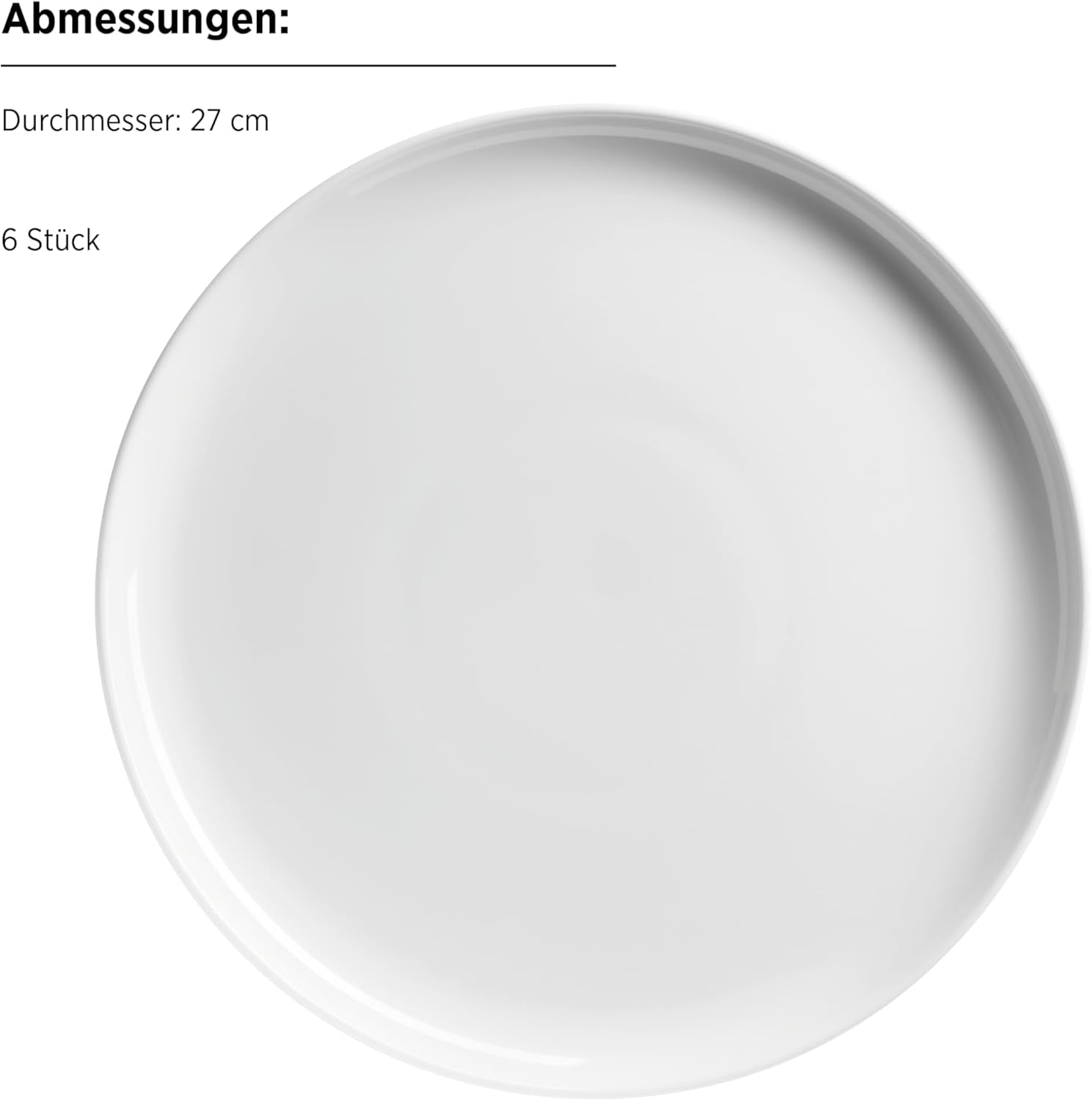 MÄSER, Navina-serien, servicesæt til 6, hvid porcelænsservice, tidløs, porcelæn, hvid