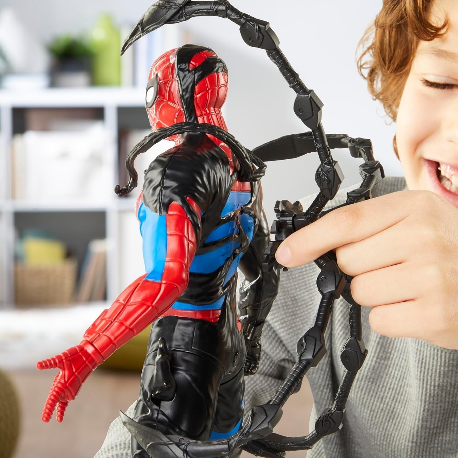 Marvel Spider-Man Venomversus Spider-Man Color Changer Actionfigur med tilbehør Actionfigurer Naty Shop