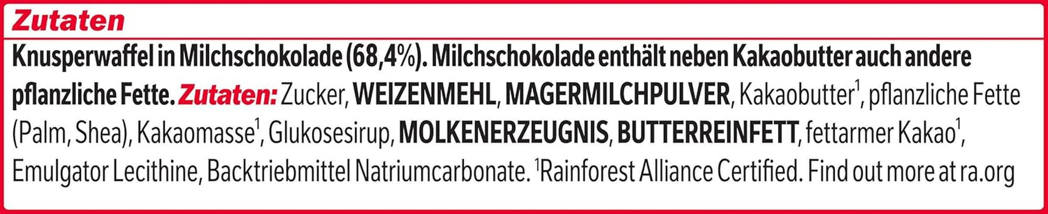 Nestlé Mini XXL Chokoladebarer Mælkechokolade Crunchy Wafer Bars 4 Pakke (1 x 301g)