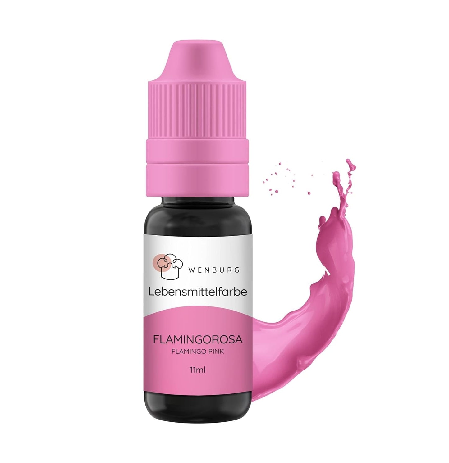 Wenburg madfarve, glitter, 11 ml, koncentreret, fremstillet i EU, flydende. Til farvning af dej, drikkevarer, smagsstoffer, slim - guldglimmer madfarve - guldkagefarvning - guldglimmer