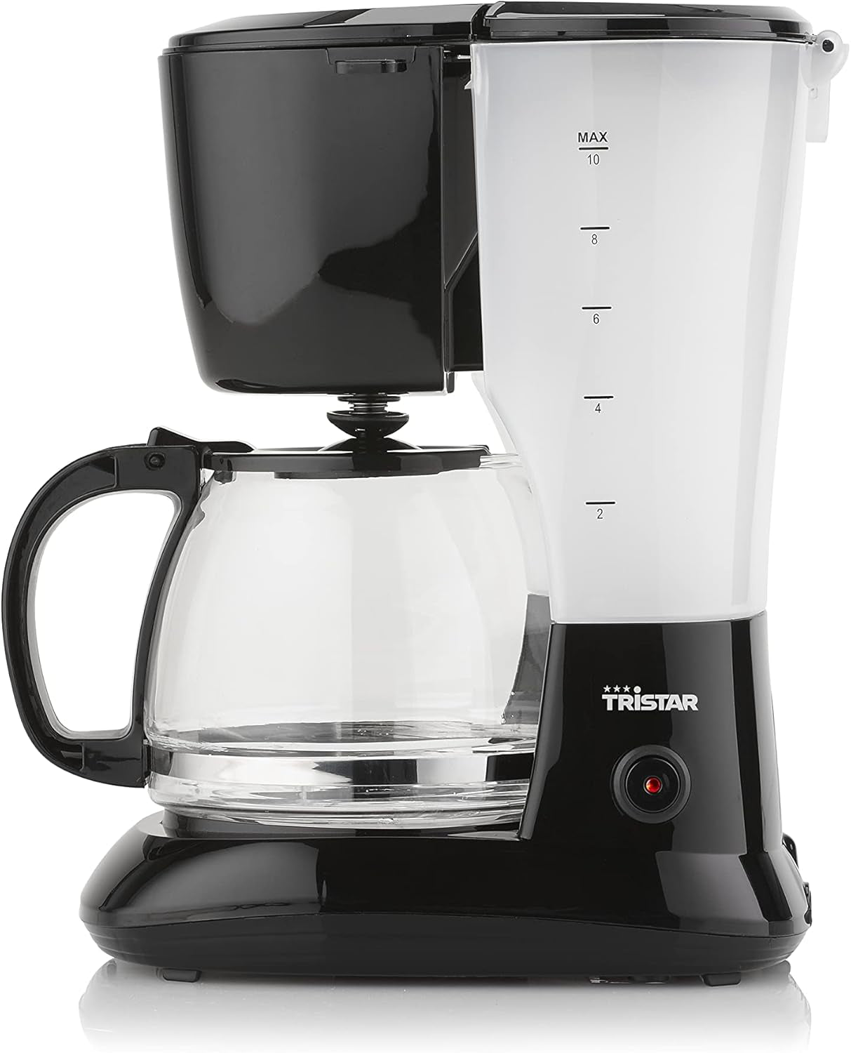 Tristar 1,25L kaffemaskine - til 10-12 kopper, også egnet til camping, CM-1245, sort