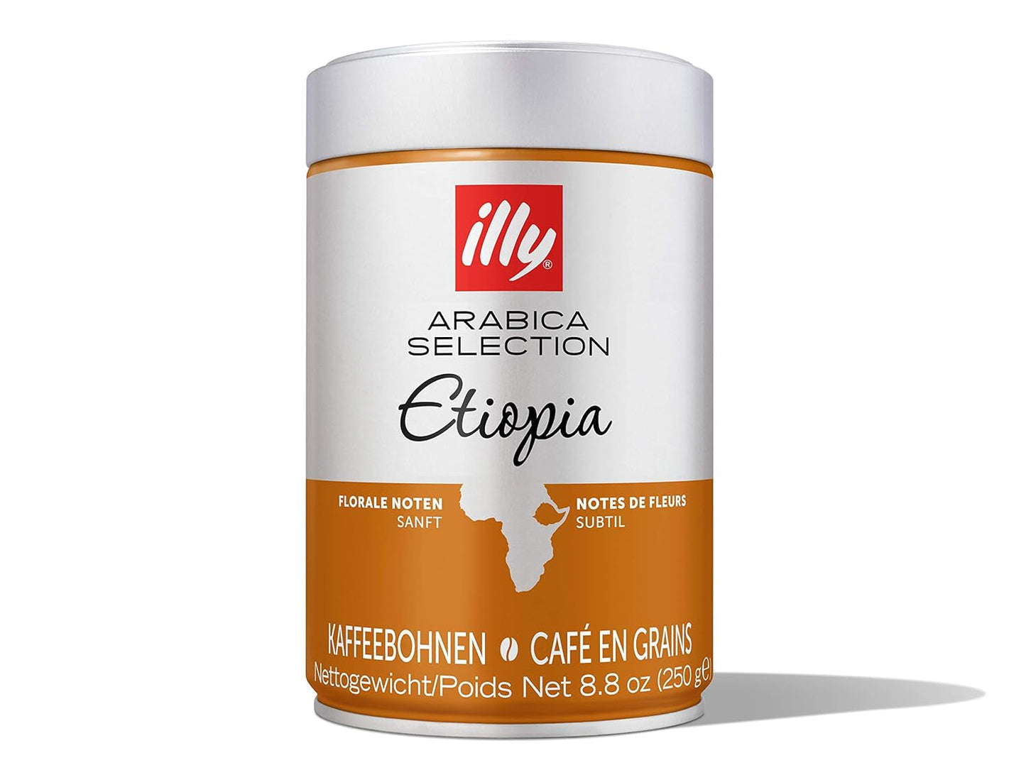 Illy kaffe, espressobønner fra Selection of Arabica fra Etiopien - pakke med 2 doser á 250g hver