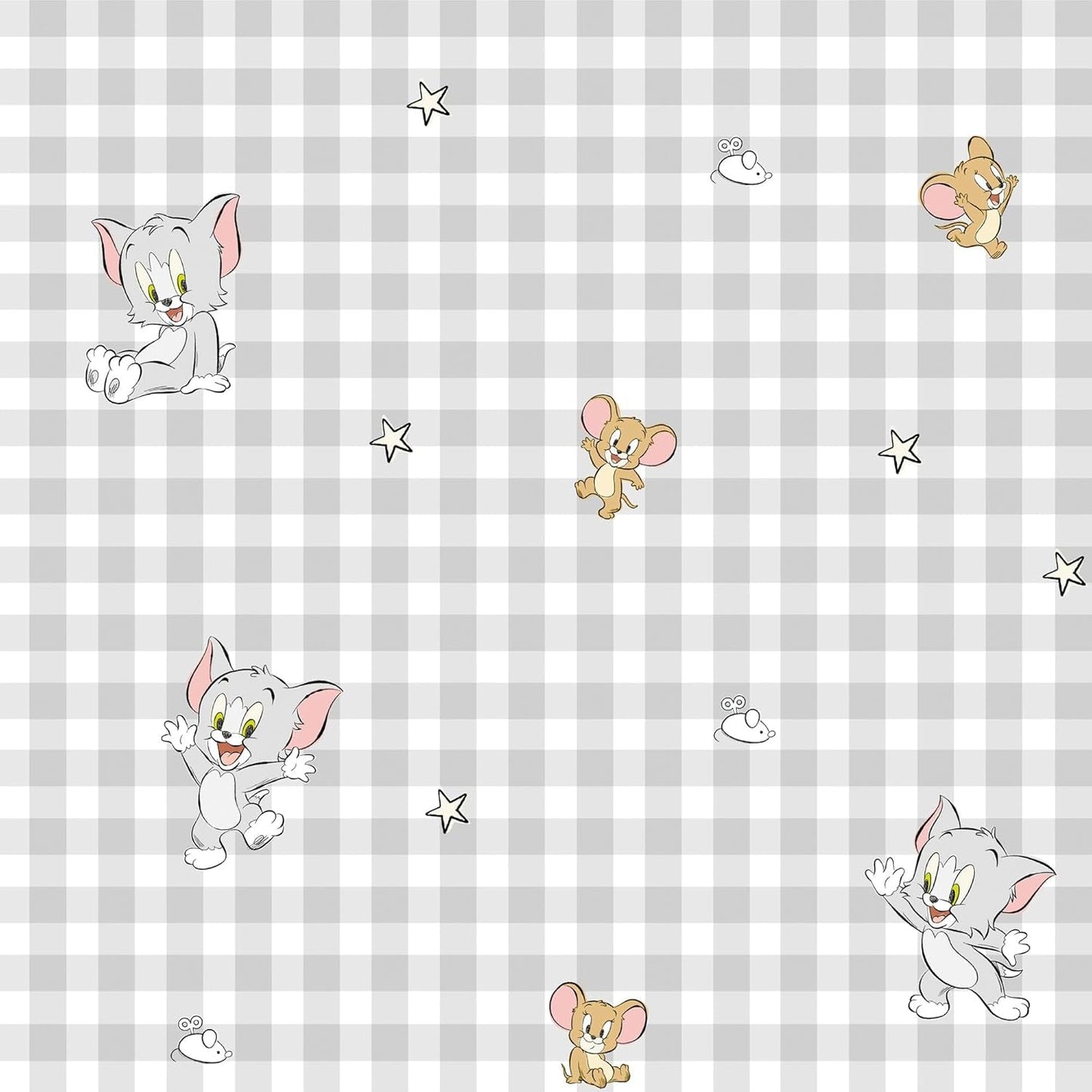 Endnu ikke Quilt 100% bomuld, Tom Jerry Vichy mønster, til 90 cm brede senge (90 X 200 cm) Dyner og dyner Naty Shop