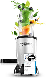 Gourmetmaxx Mr Magic Blender, Smoothie Maker med Xxl Naty Shop tilbehørspakke