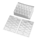 20 jelly negle klæbende tabletter - klare stærke dobbeltsidede klæbende puder Vandtætte genanvendelige tryk på negle DIY manicure sæt negletilbehør