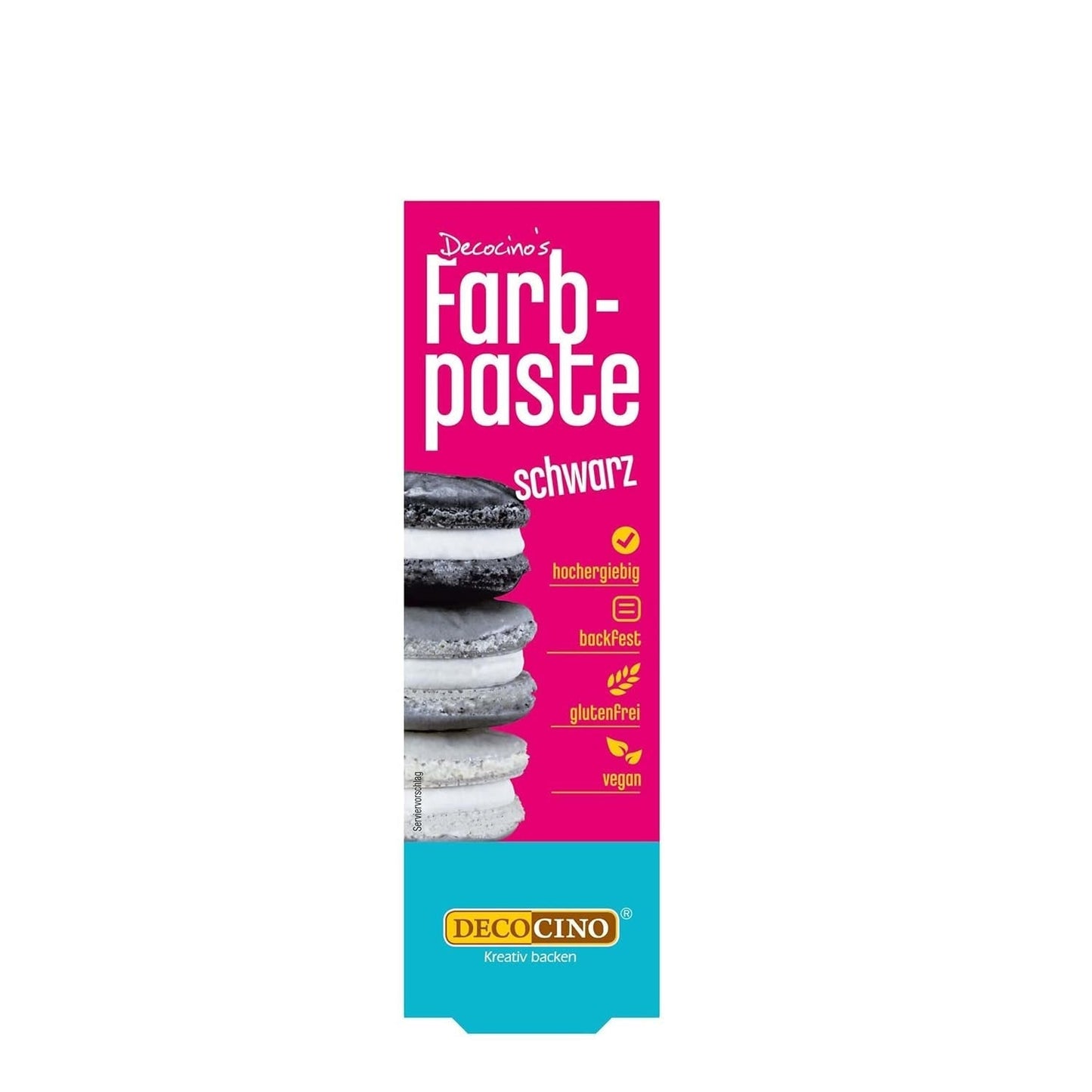 DECOCINO pink farvepasta - 20 g - Madfarve, ideel til farvning af kager, fondant og cremer - Fri for azofedtsyrer og gluten