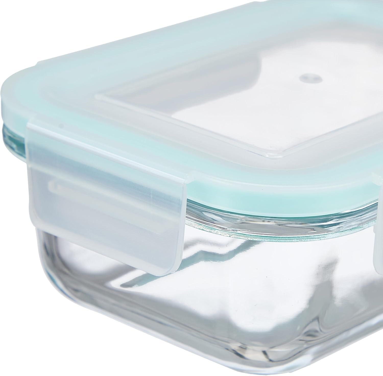 Relaxdays glasbeholdere med låg, sæt med 6, 370 ml, madopbevaringsbeholdere, plastiklåg, lufttæt, glaskrukke, klare madopbevaringskasser Naty Shop