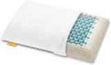 Marcapiuma - Et par memory-nakkestøttepuder - Miss & Mister - Ultra åndbar del - 100% bomuldsbetræk - Ortopædisk - Visco Pillow Memory Foam - MEDICINISK PRODUKT - Made in Italy Naty Shop standard puder