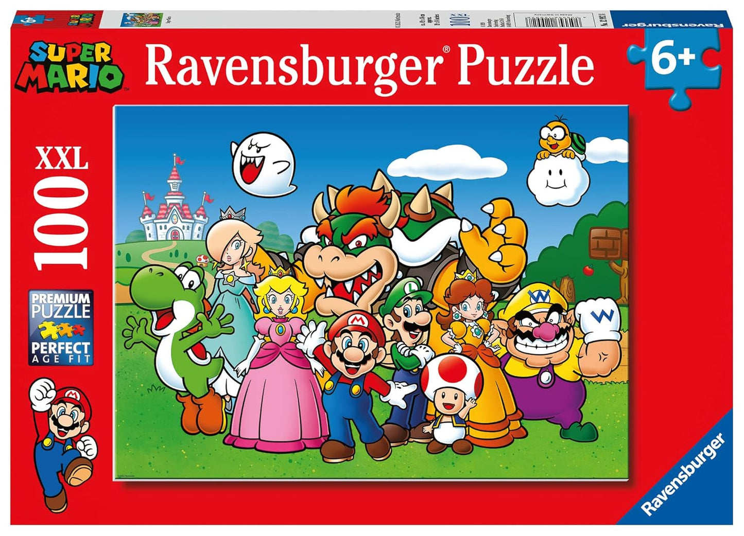 Puslespil til børn 100 stykker XXL - Nintendo Super Mario Fun Puzzle Naty Shop Single Single