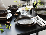 CreaTable, 21249, Natura Organic RUSTY Series, 12-delt porcelænssæt til 4, tallerkensæt i porcelæn, tåler opvaskemaskine og mikroovn, fremstillet i Europa