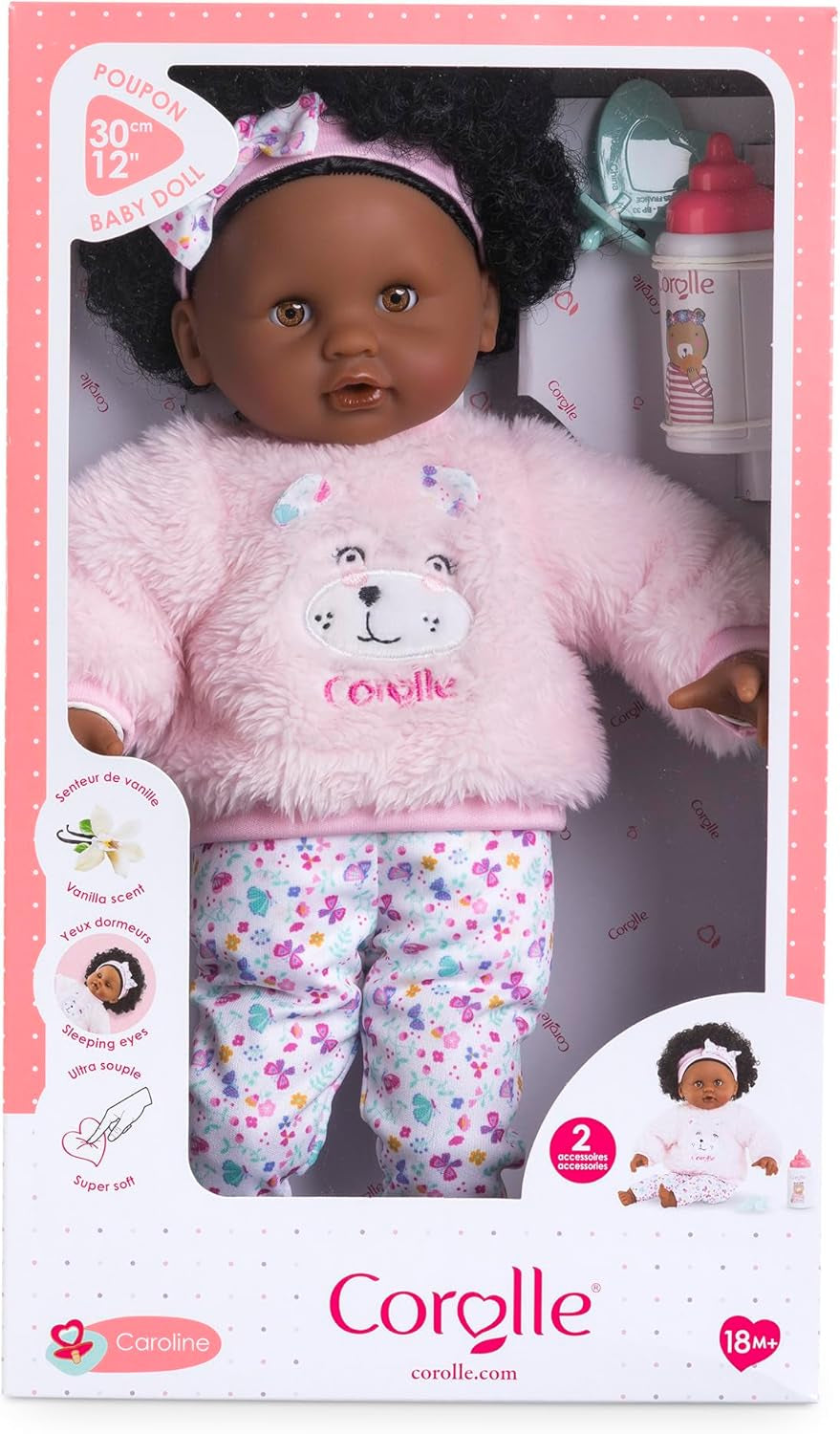 Corolle - Min første babydukke, Baby Calin Caroline, 30 cm, fra 18 måneder, 9000100820
