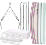 FANDAMEI Manicure Set, Buffer Für Nägel, Nagelfeile 100/180, Nagelfeilen Für Gelnägel, Nagelhautschieber, Buffer Für Gelnägel, Feilen Für Gelnägel, Nagelzange, Nagelfeilen Set, Maniküre & Pedicure Set