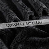 Hyggeligt tæppe Fluffy Fleece-tæppe 130 X 150 cm Sengetæpper Sofatæppe Store bløde tæpper og tæpper til voksne Sofatæpper Varme Maskinvaskbare sorte senge og tæpper God aften