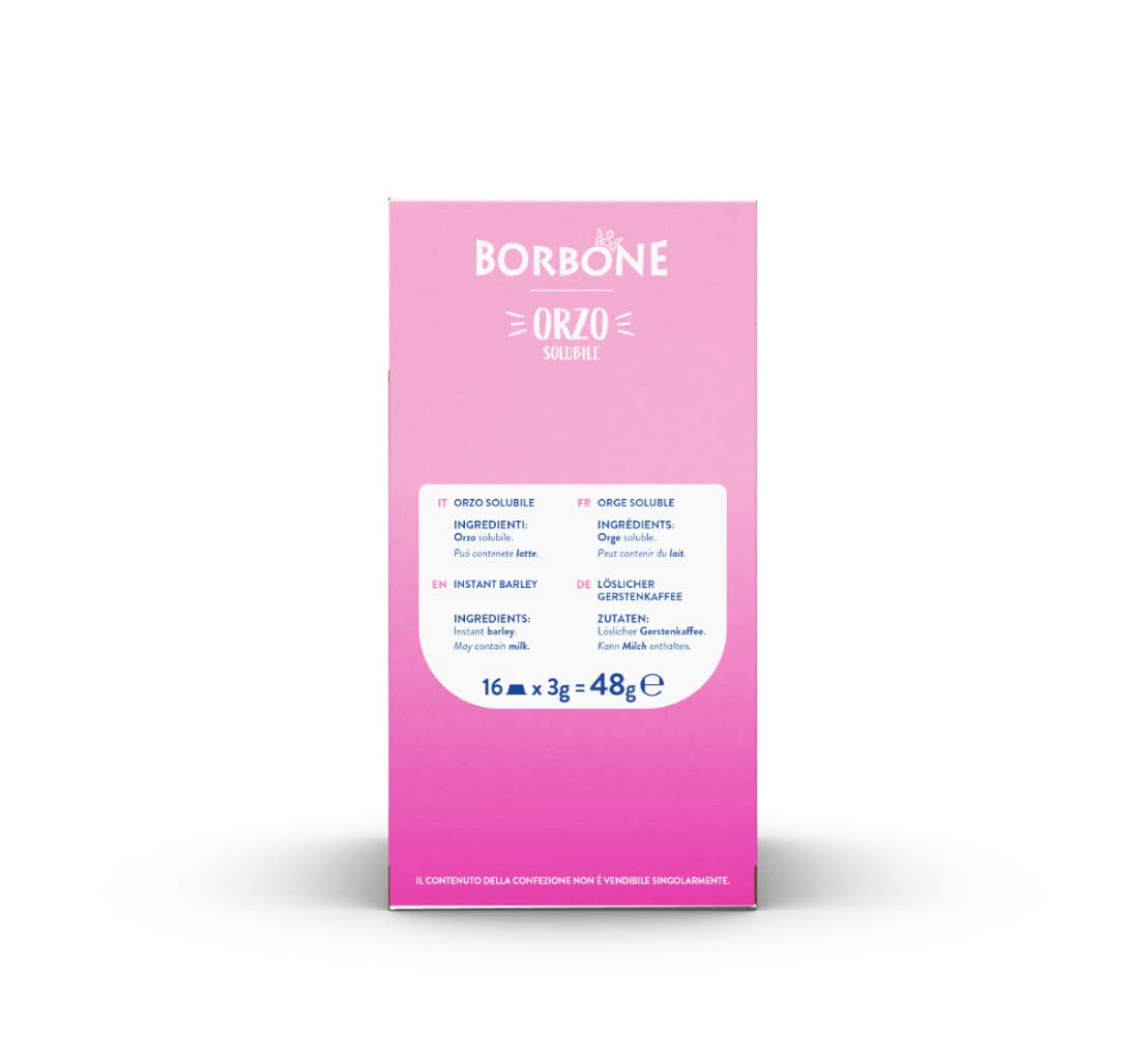 Caffè Borbone Malzkaffee - 96 Kapseln (6 Packungen mit 16 Stück) - Kompatibel med Lavazza A Modo Mio Haushalts-Espressomaschinen