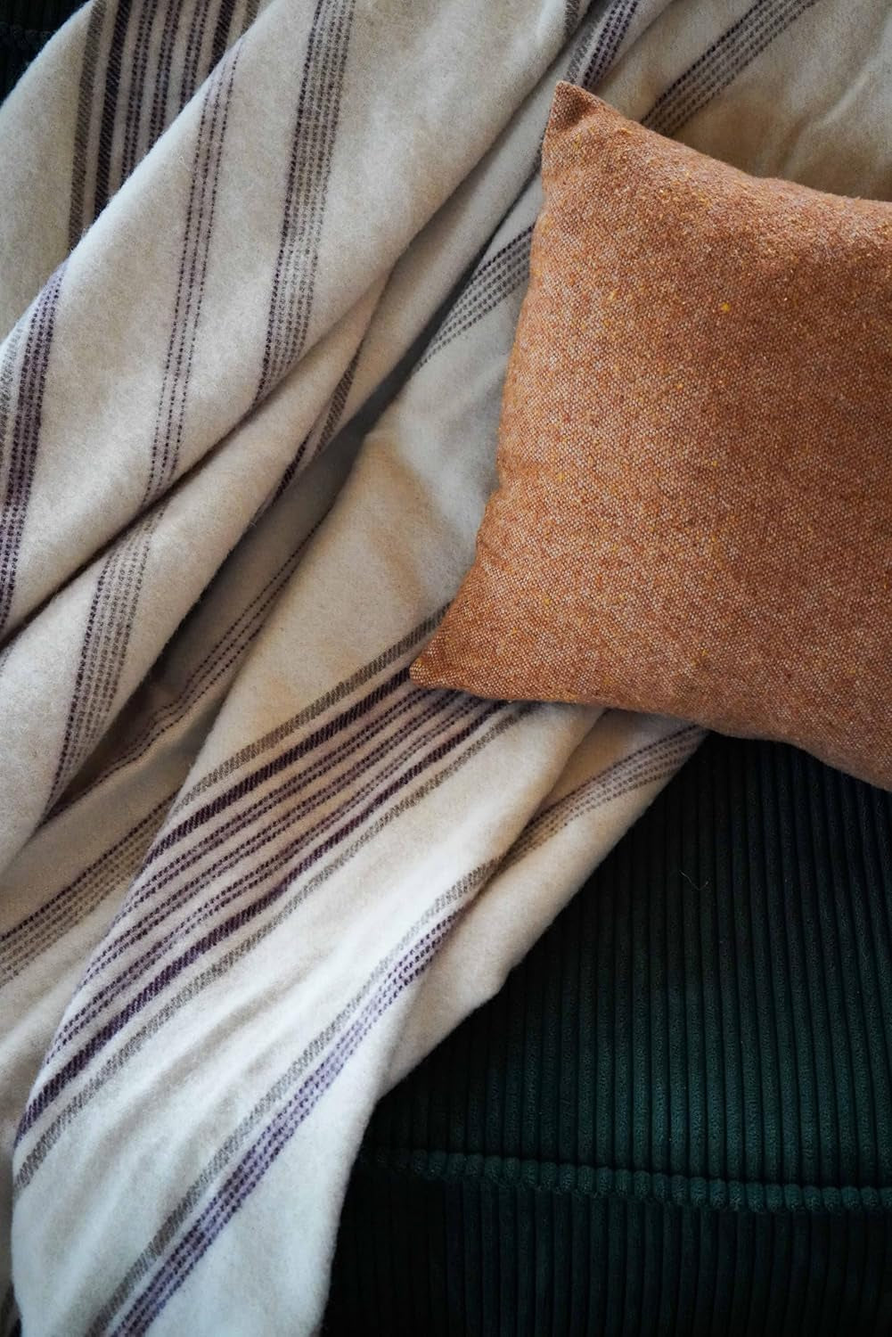 Toison D'Or vinkel, 240 X 260 Cm, Hvid/Aubergine/Bizet Dyner og dyner Naty Shop