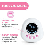 Chicco elektrisk brystpumpe med stimulerings- og ekstraktionsfaser, 10 intensitetsniveauer, behagelig og hurtig, ergonomisk form, med skrå patte og stram hætte, hvid, 150 ml Tilbehør Mad og amning Bebe Naty Shop