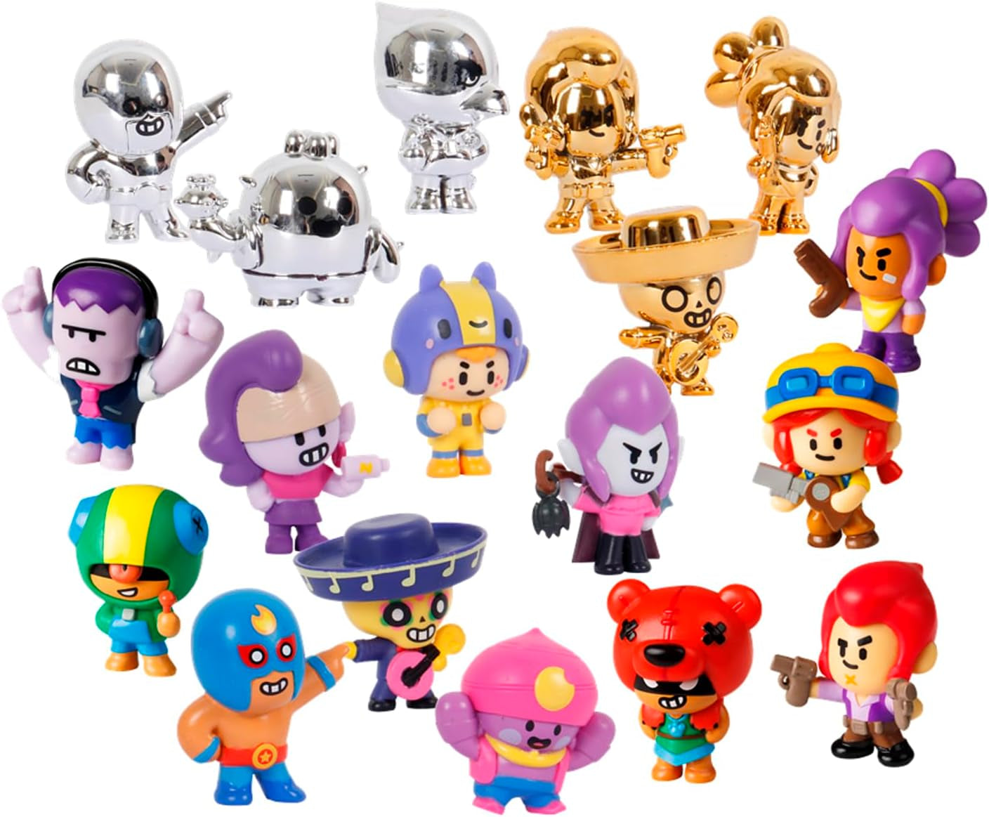 Bizak Brawl Stars 64112017-1 Figur 1 stykke 4 cm figur i overraskelsesæske Multiplayer kampspil Alder 3+ Actionfigurer Naty Shop