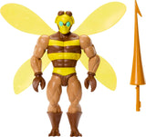 Masters of the Universe Origins Action Figur Buzz-Off fra Cartoon Collection, ca. 14 cm høj, fra 1980'ernes TV, Bee Leader med vinger og briller med spyd, JBM88 Actionfigurer Naty Shop Standard titel
