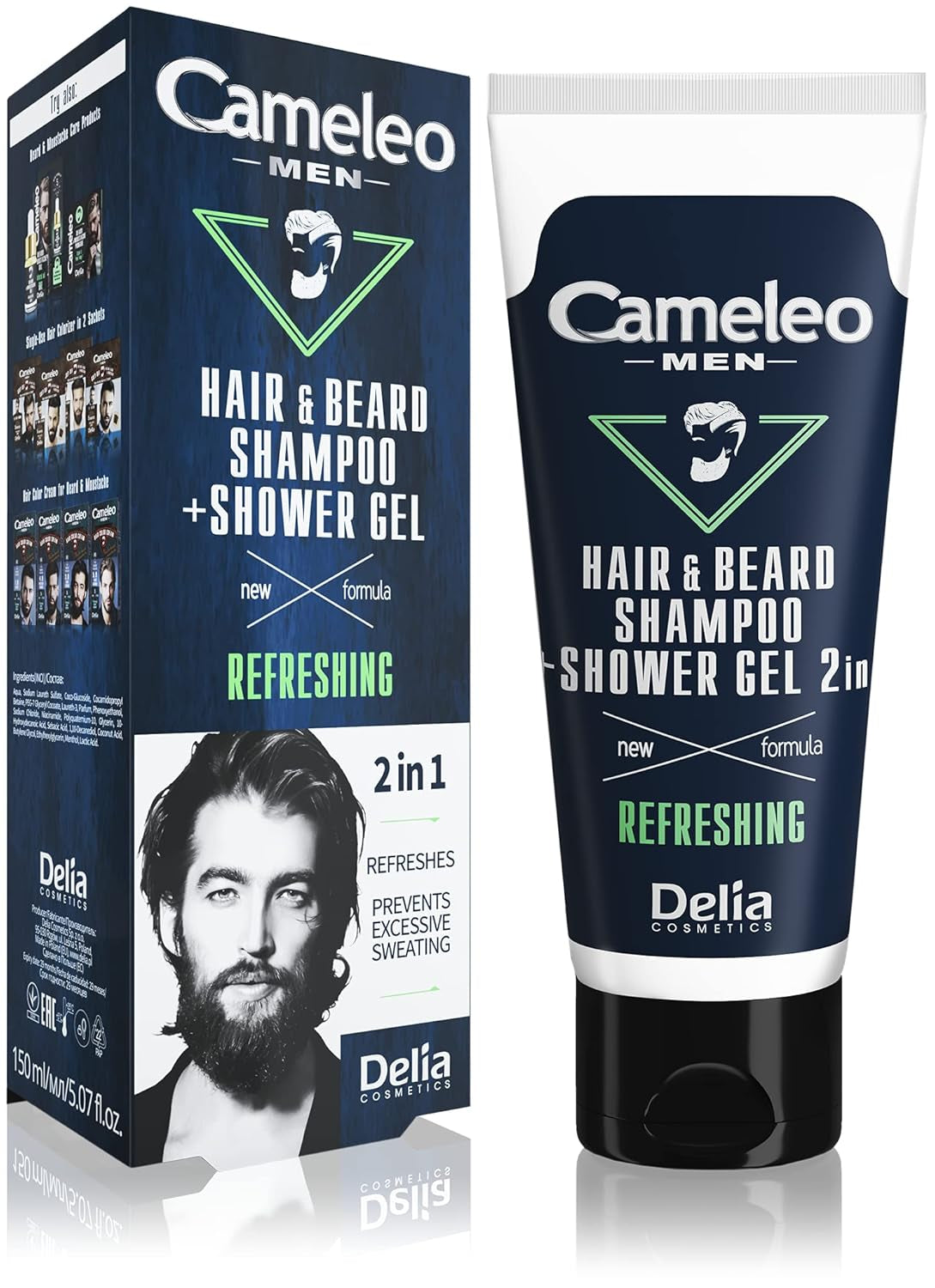 Cameleo Men - Hårvask til mænd mod hårtab, 150 ml Hårpleje Naty Shop Shampoo og shower gel - 2 i 1