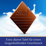 Lindt EXCELLENCE Ekstra cremet mælkechokolade | Bar 100g | Fin, premium mælkechokolade med en cremet, mælkeagtig smag | Intens og vedvarende aroma | Chokolade gave