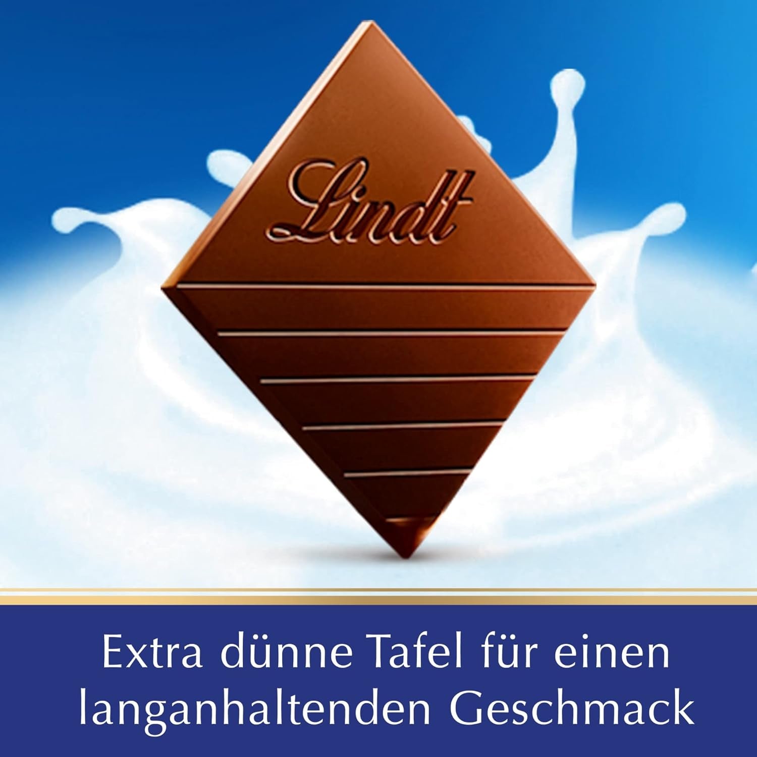 Lindt EXCELLENCE Ekstra cremet mælkechokolade | Bar 100g | Fin, premium mælkechokolade med en cremet, mælkeagtig smag | Intens og vedvarende aroma | Chokolade gave