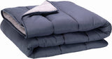 Pikolin Home - Vendbar dyne 300 G - Nordisk tofarvet fyld - Til seng 90 - behagelig, varm, åndbar, marineblå, 140 X 200 cm Naty Shop Dyner og dyner Standard titel